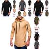 Men's Gym Slim Fit Hoodie With Drawstring And Zippered Arm For Maximum Style