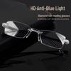 SmartZoom Rimless Reading Glasses with Auto Diopter & Blue Light Filter
