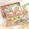 PET 3D Landscape Sticker Book DIY Sticker Cabin Scene Cute Miniature Scene Book  for Kids