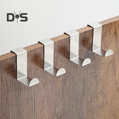 4Pcs Door Back Hooks Rustproof Anti-deform Strong Load-Bearing Coat Towel Organizer Cabinet Hanger Hooks