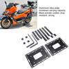 Motorcycle Side Case Mounting Universal Adjustable Hard Saddlebag Mounting Bracket Kit provides additional storage space for 18L side Brackets. cases.