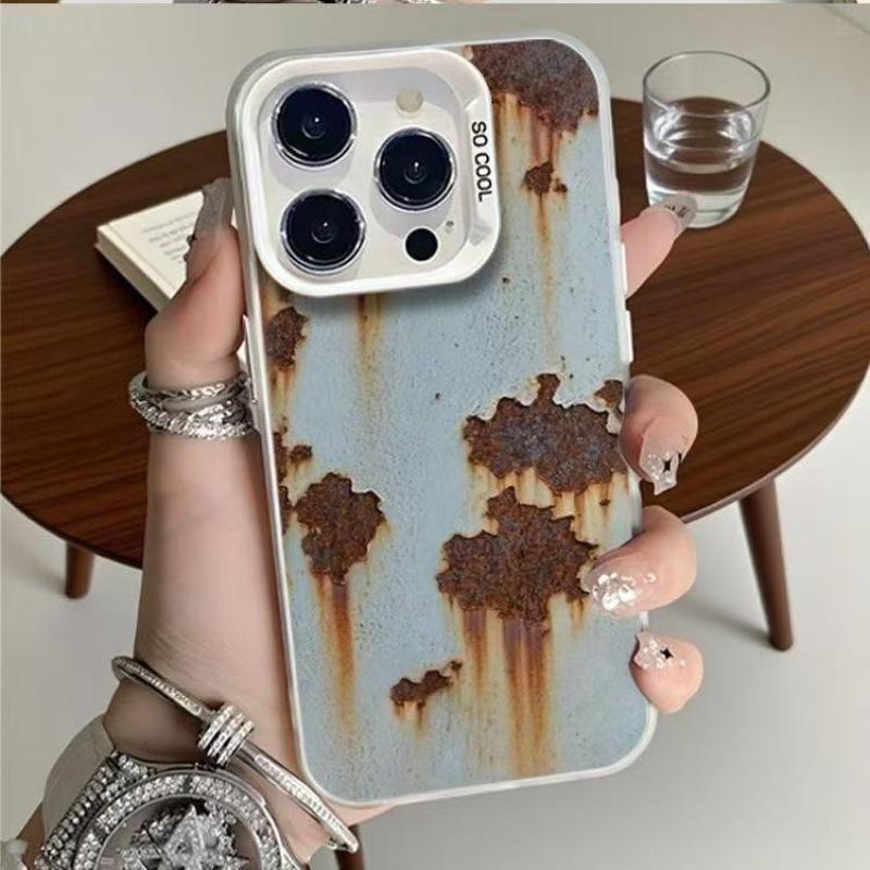 Retro Rust for iPhone 16 Phone Case Apple 15promax/14 Personality 13pro12 Fun 11XR