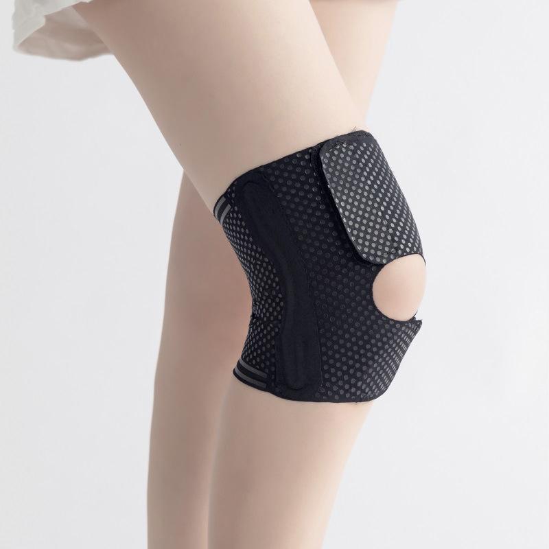 1PCS Sports Knee Pads Men Women Pressurized Elastic Knee Support Pads Breathable Thin Volleyball Fitness Gear Brace Protector