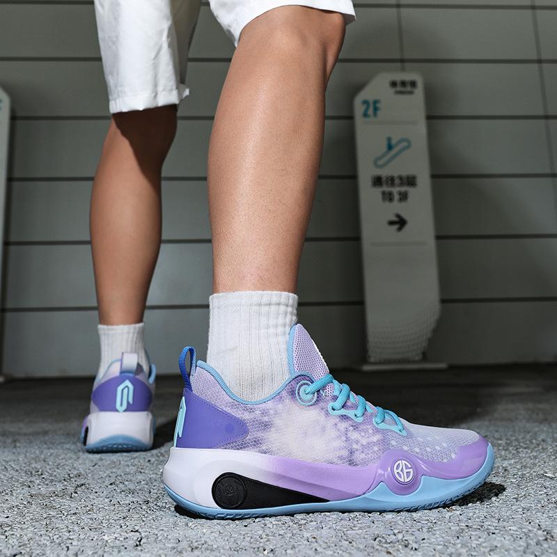 Basketball shoes 2025 new mesh sports shoes youth shock absorption running shoes medium and large children's shoes male and female students