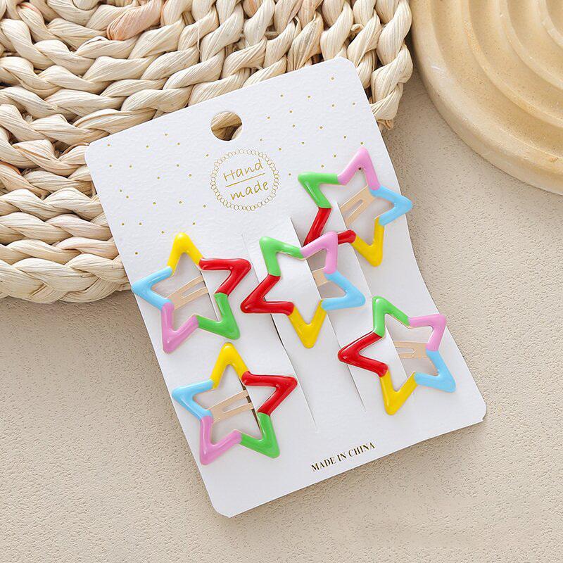 

5 шт. новые милые конфетные цветные заколки для волос BB заколки для девочек детские головные уборы заколки для волос аксессуары для волос