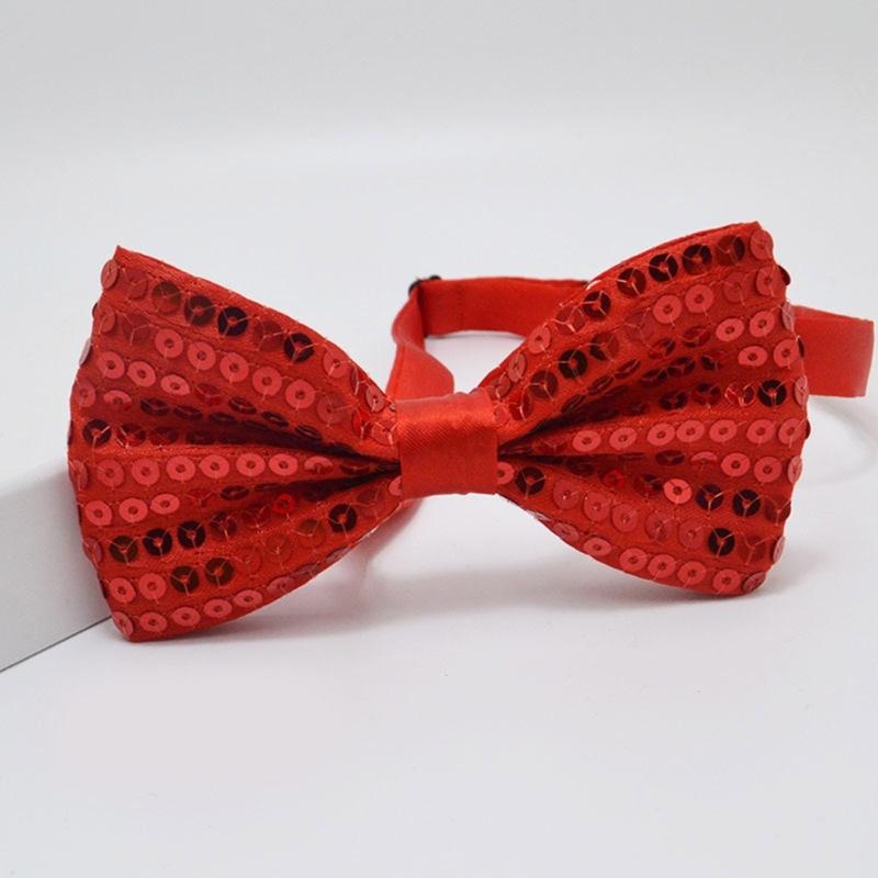 Popular Sequins Suspenders and Bowtie Set for Male with Metal Clip Weddings and Theme Parties Costume Neckwear Accessory