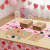 24 Pcs Valentines Gift Cards with Heart-Shape Crystal Gems Valentine Exchange Card for Boys & Girls Classroom School Party Favor