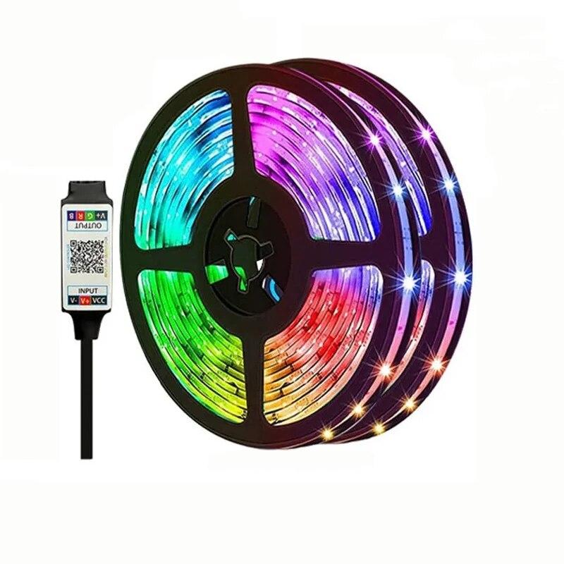 

4M 5050 5V RGB светодиодные ленты USB фон атмосферные световые полосы цветные Bluetooth для домашнего ТВ ПК сад вечеринка украшения 4 m