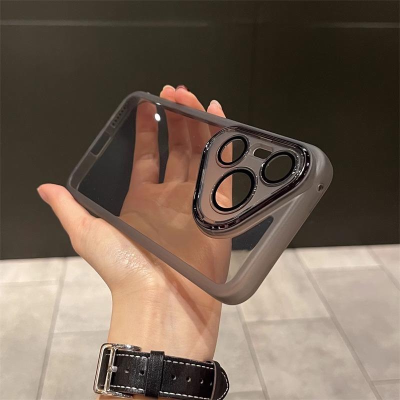 Suitable for Huawei Pura70 Mobile Phone Case 70pro + Transparent Lens Film Simple All-inclusive Men's Protective Case