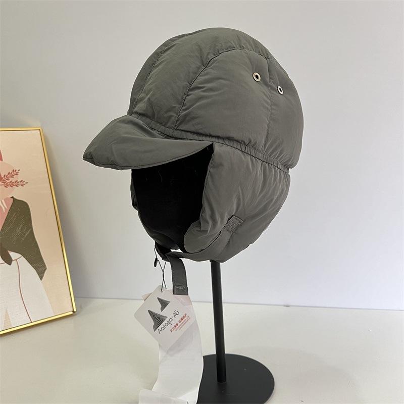 Cappello Lei Feng leggero e super spesso in cotone piuma per ciclismo autunnale e invernale, cappello termico con protezione per le orecchie da uomo, cappello sottocasco antivento e anti-freddo da donna