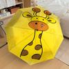1PC Giraffe Pattern Umbrella-8-Rib Reinforced, Automatic Open, Lightweight & Durable, Cute Fashion Accessory for Outdoor-F2654