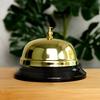 Gold table bell 8.5x6 cm
