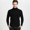 Men's High Neck Sweater Pullover Knitted Warm Casual Men Clothing Knitted Sweater Men