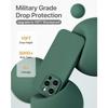 Case + 2 Tempered Glasses for iPhone 16 Pro - Slim Shockproof Anti-Scratch Silicone Protection Midnight Green