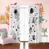 Astronaut Rocket -2 pieces - Printed curtain, 100% polyester, suitable for home decor (excluding rods)