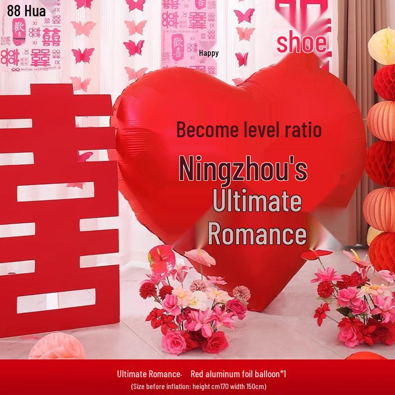 Double Happiness Stickers for Wedding Room Decoration - Perfect for Bride and Groom's Living Room or Bedroom.