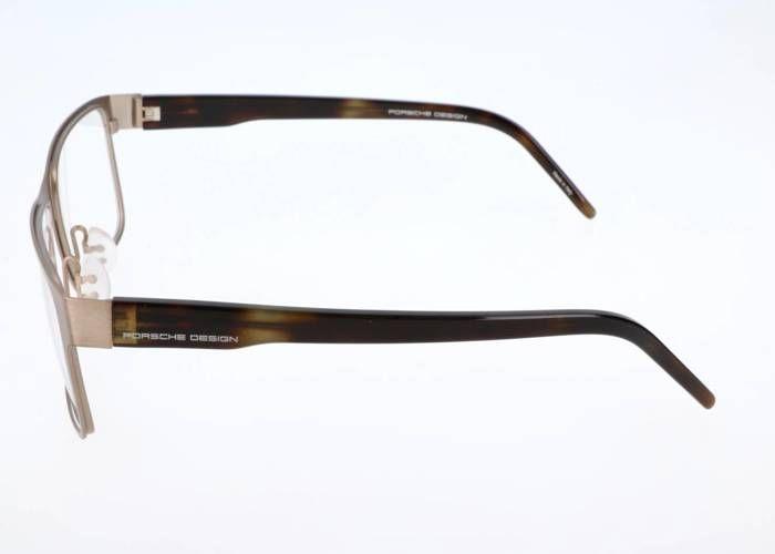 Lunettes de vue - Porsche Design - P-8292 - Métal - Or brossé - Havane foncé