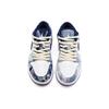 Jordan Air Jordan 1 Low Top Vintage Basketball Shoes Men's Black White Blue CZ8455-100(team-A)-Random Packaging Bags