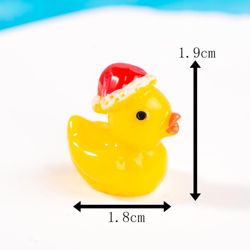 

Moss Micro Landscape Christmas Duck Ornament - Miniature Resin Handicraft