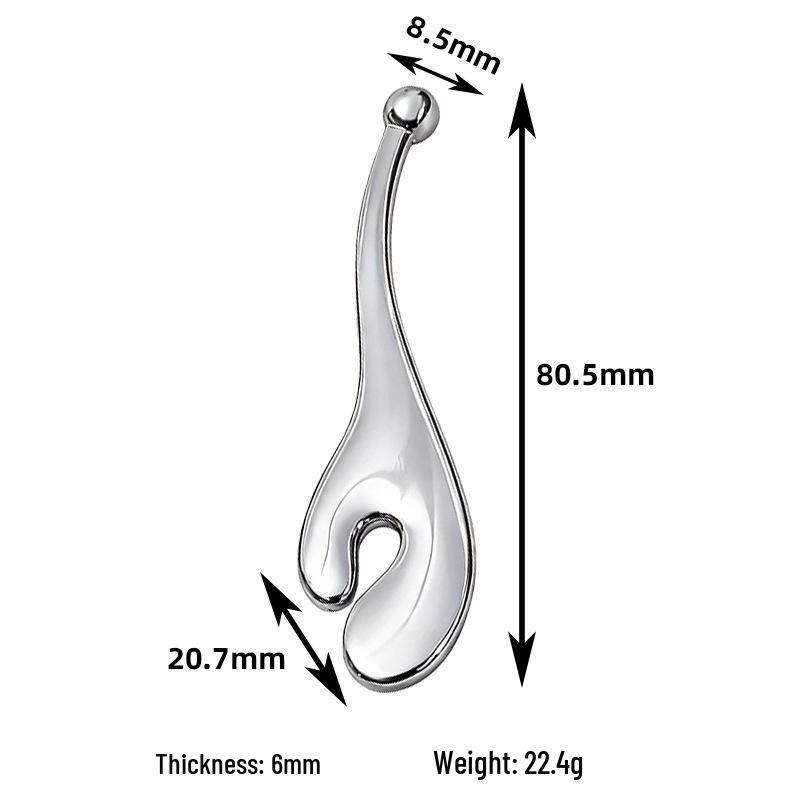 Hot-Selling Zinc Alloy Eye Massage Stick, Multi-functional Metal Eye Cream Applicator