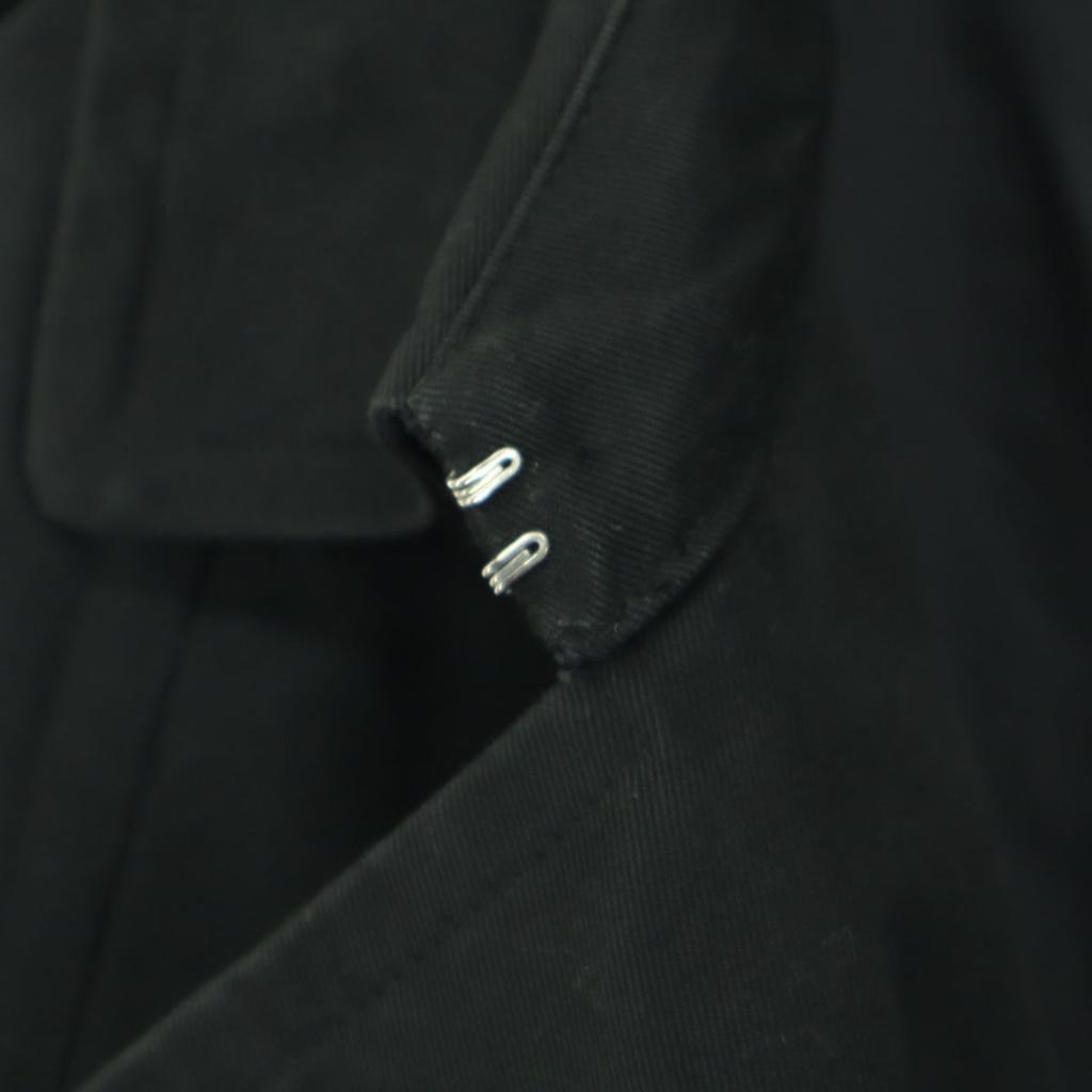 KANEKO ISAO Long Sleeve Trench Coat Black Women Used
