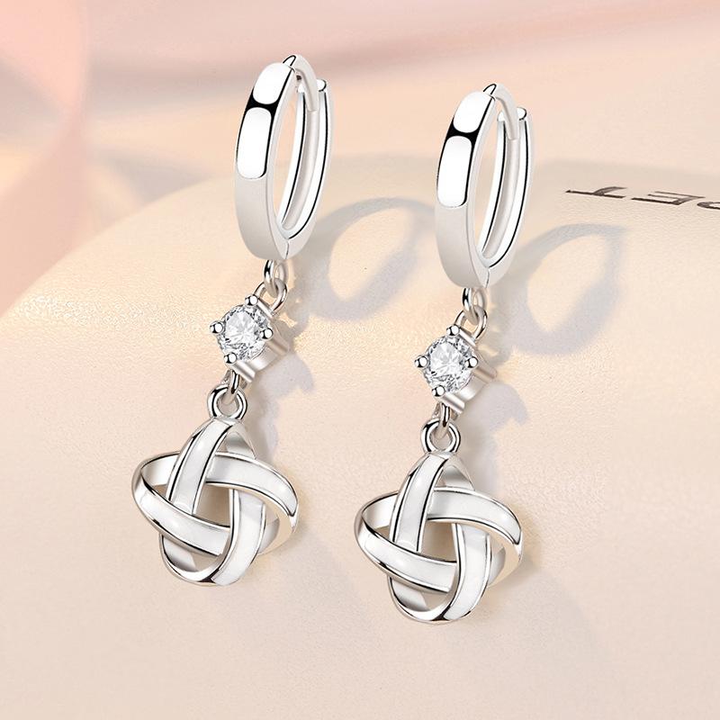 New Style 925 Silver Golden Color Series Women's Earrings Fit Original EarringsWedding Jewelry Exquisite Birthday Gifts