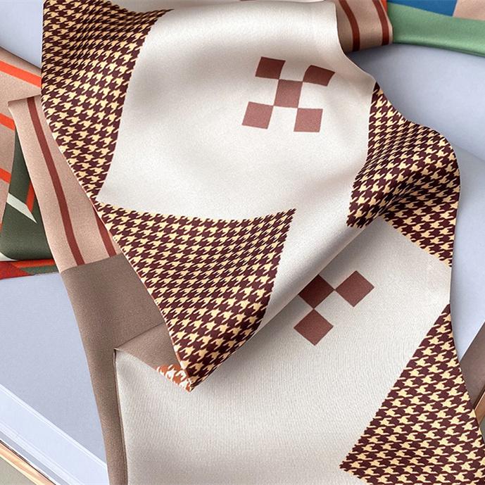 Eșarfă cu imprimare de toamnă Esarfă cu imprimare decorativă Banda de păr