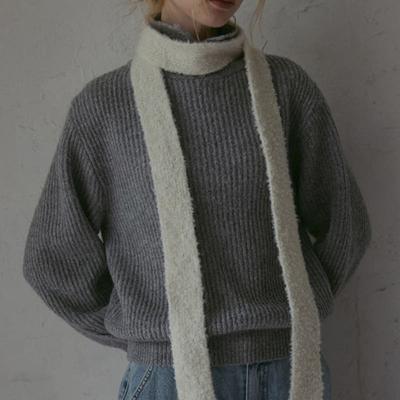 ODER Wool Boucle Slim Muffler-5color