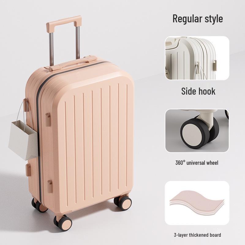Valise trolley de haute valeur: Valise de voyage grande capacité avec fermeture éclair double couche pour hommes et femmes étudiants