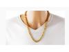 Gold-Plated Dragon Head Twist Necklace: Bold Design for Men & Women, New Vietnamese Sand Gold Imitation Style.