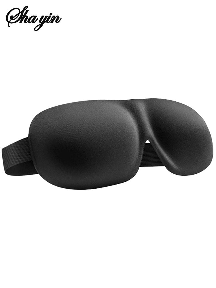 

3D Sleep Mask Blindfold Sleeping Aid Soft Memory Foam Eye mask for Sleeping Travel Blockout Light Slaapmasker Eye Cover чорний