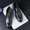 Neue Wenzhou Lederschuhe Herren Echtleder Britischer Stil Herrenschuhe Innenerhöhung Businesskleid Übergröße Hochzeit Derby Schuhe Herbst