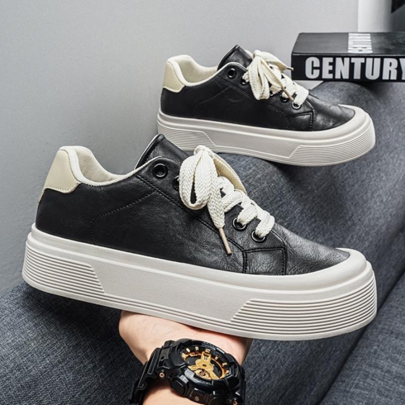 Men Breathable Flat Thick Sole Casual Skate Shoes