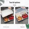 Stainless Steel Divided Lunch Tray with Lid