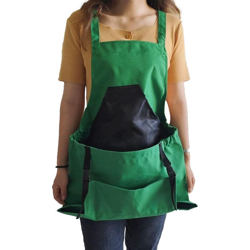 Cross-Border Gardening Apron with Large Pockets and Quick Release for Harvesting and Storage