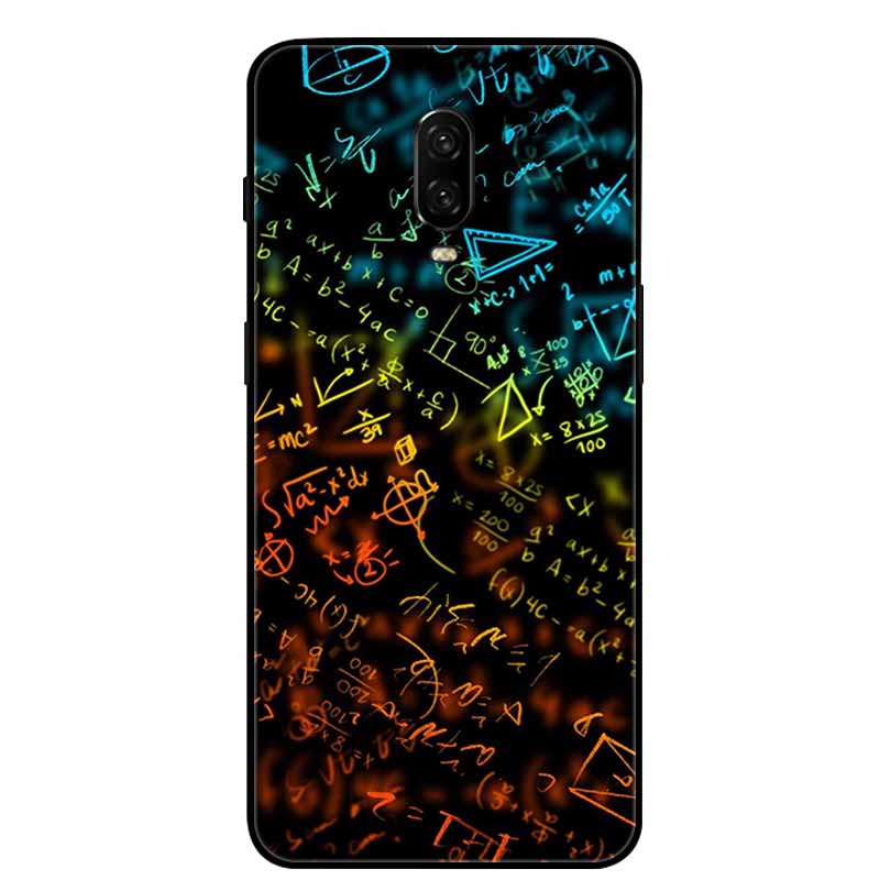 Para Capa One Plus 6 / 6T Animais Pintados Preto TPU Silicone Macio Amortecedor para Oneplus 6T 6 T Capas à Prova de Choque Lobo Legal Bolsa Coque