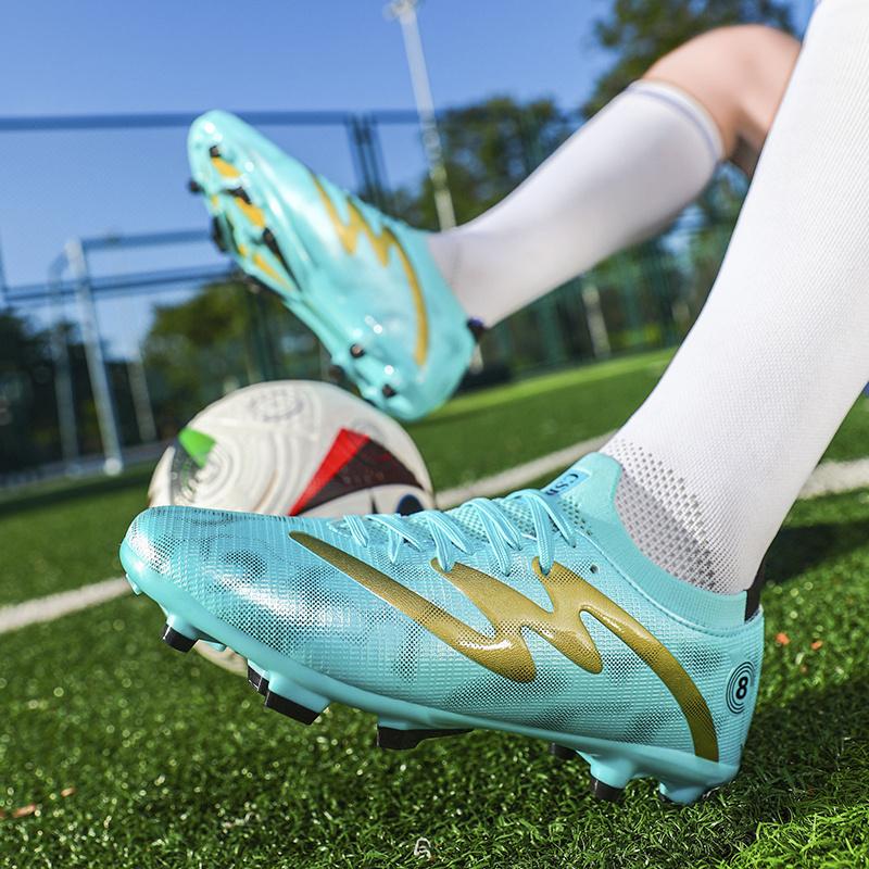 Mode Professionelle Fußballschuhe Für Herren Outdoor FG TF Schnürschuhe Herren Fußballschuhe Original Leicht Rutschfest Jugend Futsalschuhe