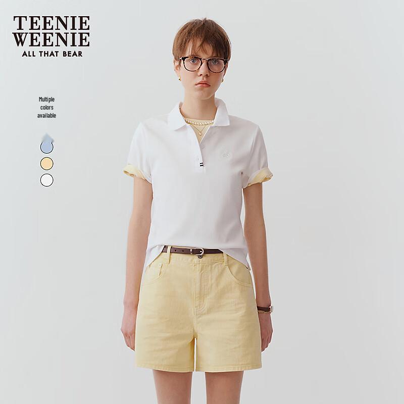 Teenie Weenie Women s Embroidered Bear Polo T-Shirt S