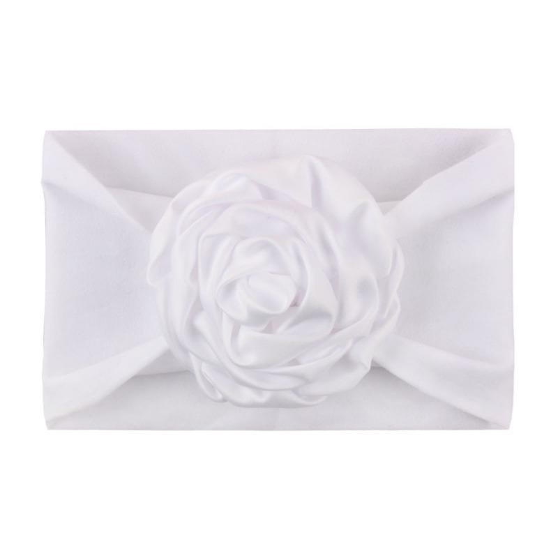 Weiche und bequeme Kinderkopfbedeckung aus Nylon, Baby-Schleifenscheibe Nylonstrumpf-Stirnband, breites Baby-Kopftuch