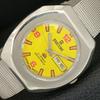 VINTAGE RICOH R31 AUTOMATIC JAPAN MENS YELLOW COLOR DIAL WATCH A709395-1