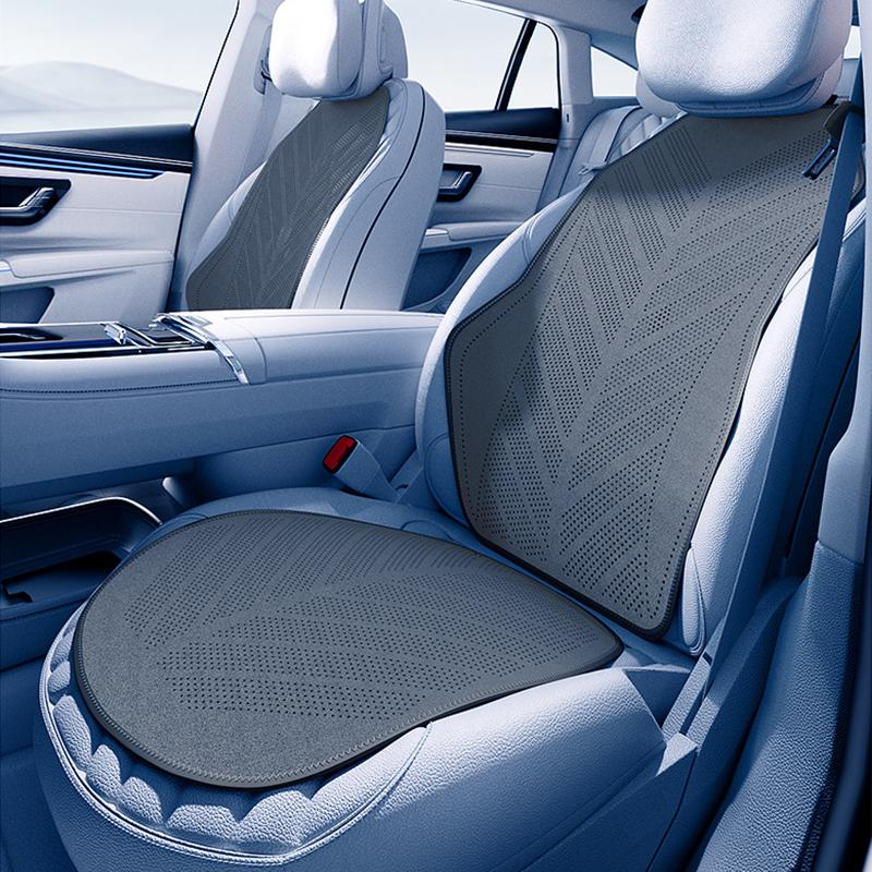 Summer Cool Car Seat Cushion Suede +PVC Breathable Non-slip Auto Front Seat Cooling Mat Universal Car Interior Accessories
