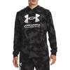 Under Armour Logo Print Camo Hoodie Men Tops Black 1377185-001