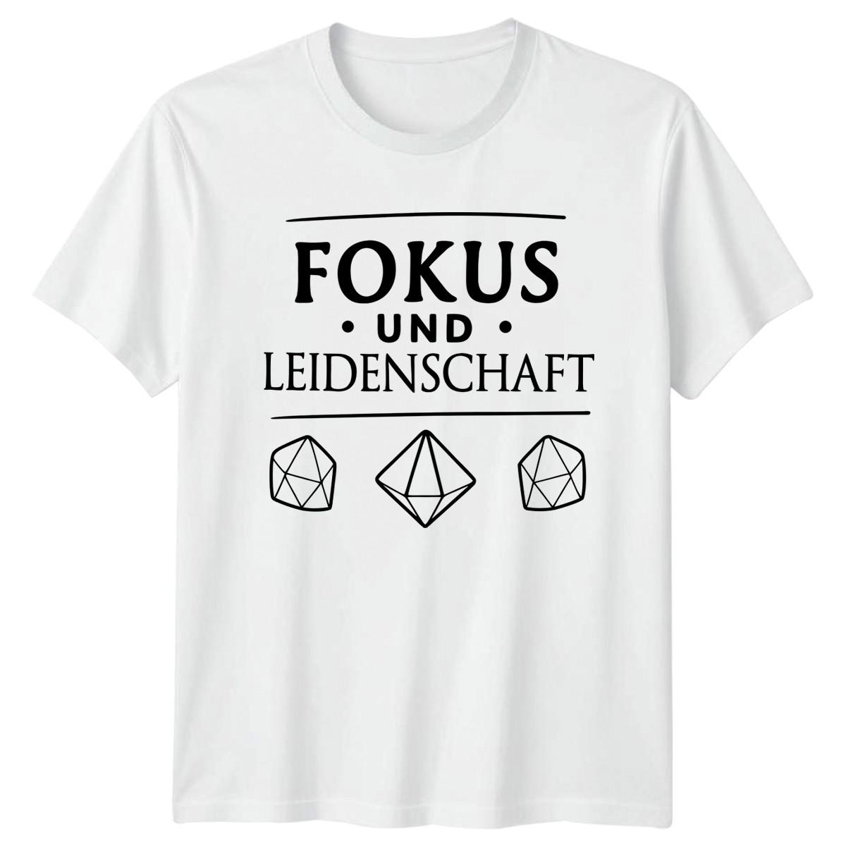 Fokus Und Leidenschaft T-Shirt German Saying Motivational Birthday XXXXL