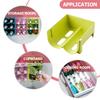 Stackable Plastic Drinks Organizer for Refrigerator Anti-Slip Design for Bottles and Cans, Beverage Storage Drinks Refrigerator Organizer Shelf