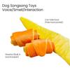 Dog Enrichment Toy Soft Croissant Shaped Chew Toy with Squeaker And Crinkle Paper