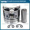 New D722 Piston Kit STD 67mm or oversize +0.5 Piston with Ring For Kubota D722 16853-21050 16851-21114 16851-21982