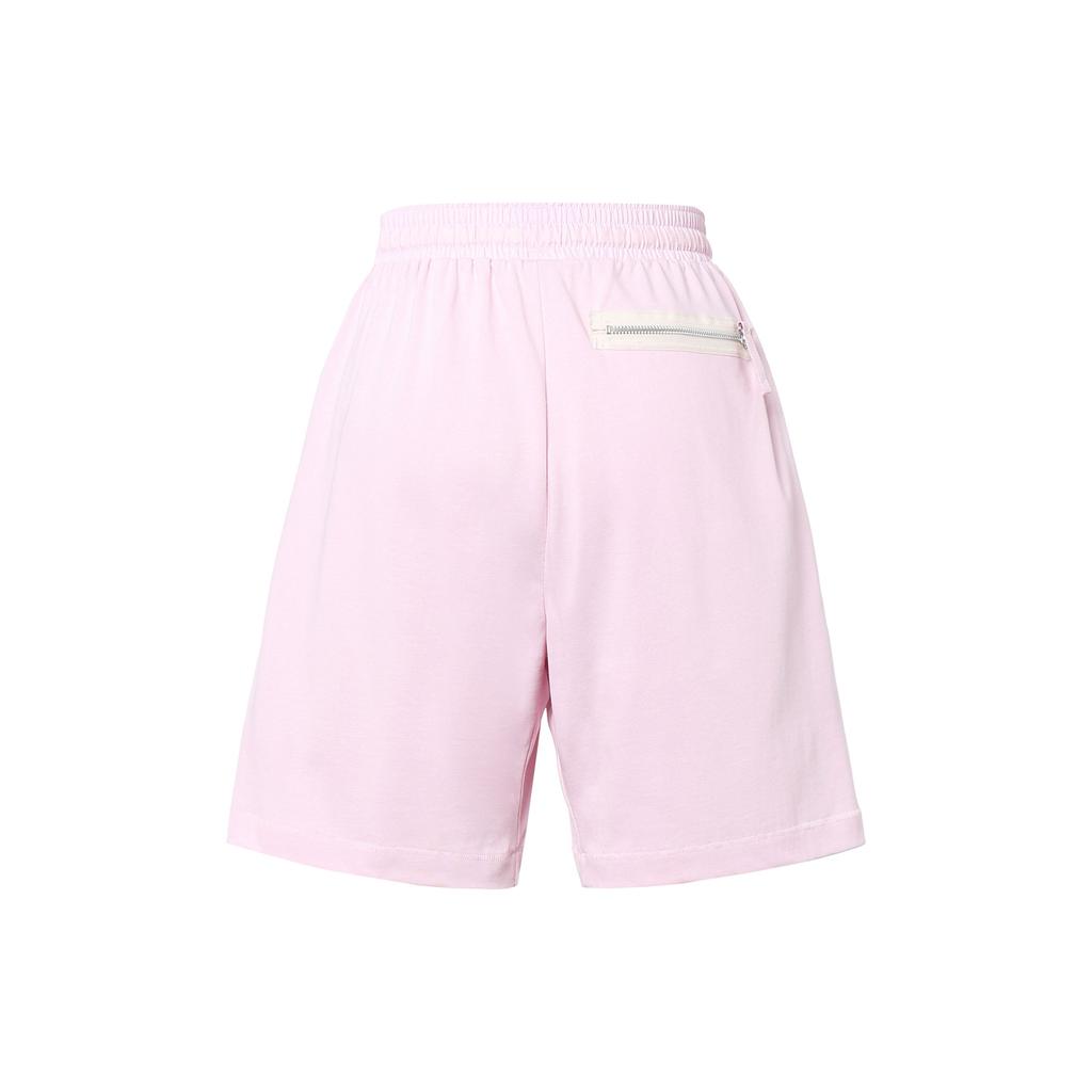 Nike Kevin Durant Solid Color Embroidered Lace-Up High-Waisted Basketball Shorts Men Shorts Pink DX0204-663
