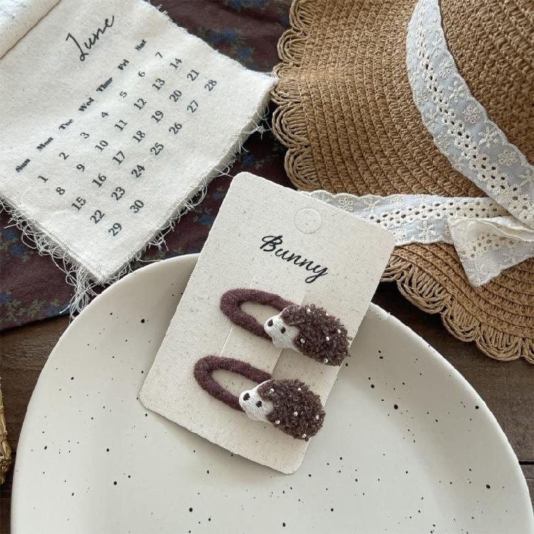 Lovely Animal Theme Hair Accessories Set For Girls Hairpins Handmade Fabric Barrettes