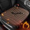 12/24V Car Heated Seat Cushion 17.72"x17.72" Memory Foam Seat Protector Pad with Anti-Slip Bottom