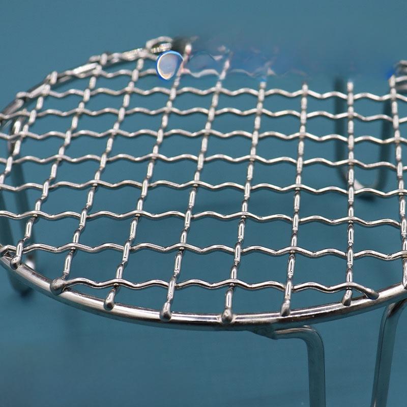 Food Grade 304 Stainless Steel Square Grill Mesh Pork Smoking Rack Charcoal Grill Cooking Tool for Indoor And Outdoor BBQ